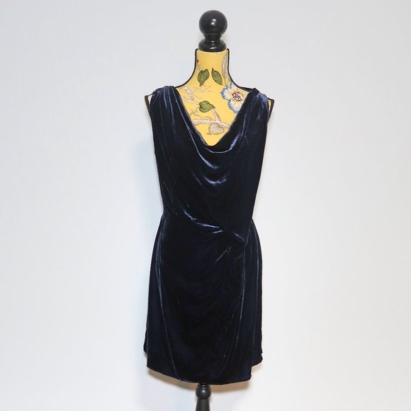 Twist & Tango Black Velvet Dress Size 38 - Picture 2 of 9